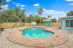 A heated pool