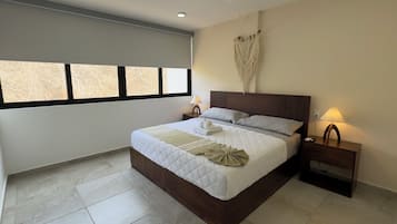 Family Apartment, 2 Bedrooms, City View | 2 bedrooms, in-room safe, blackout curtains, iron/ironing board