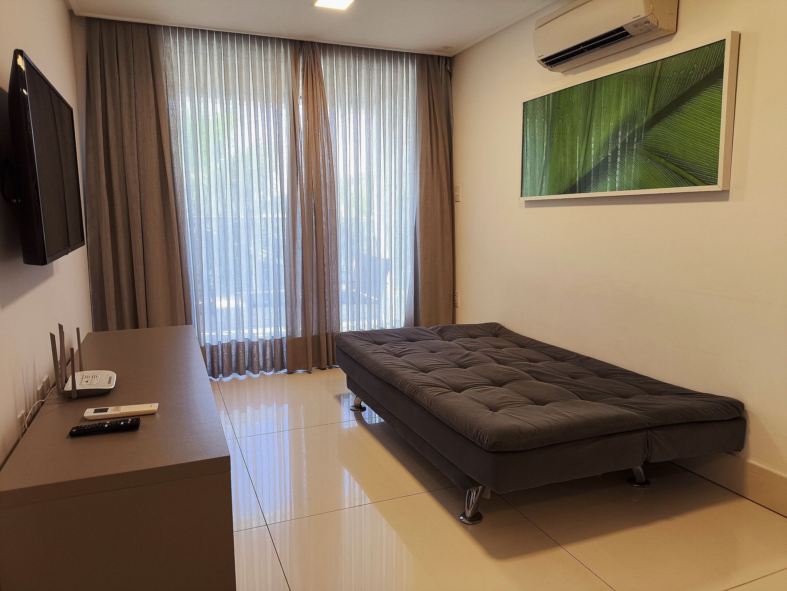 Basic-Apartment, 2 Schlafzimmer | Allergikerbettwaren, kostenloses WLAN, Bettwäsche, Rollstuhlgeeignet