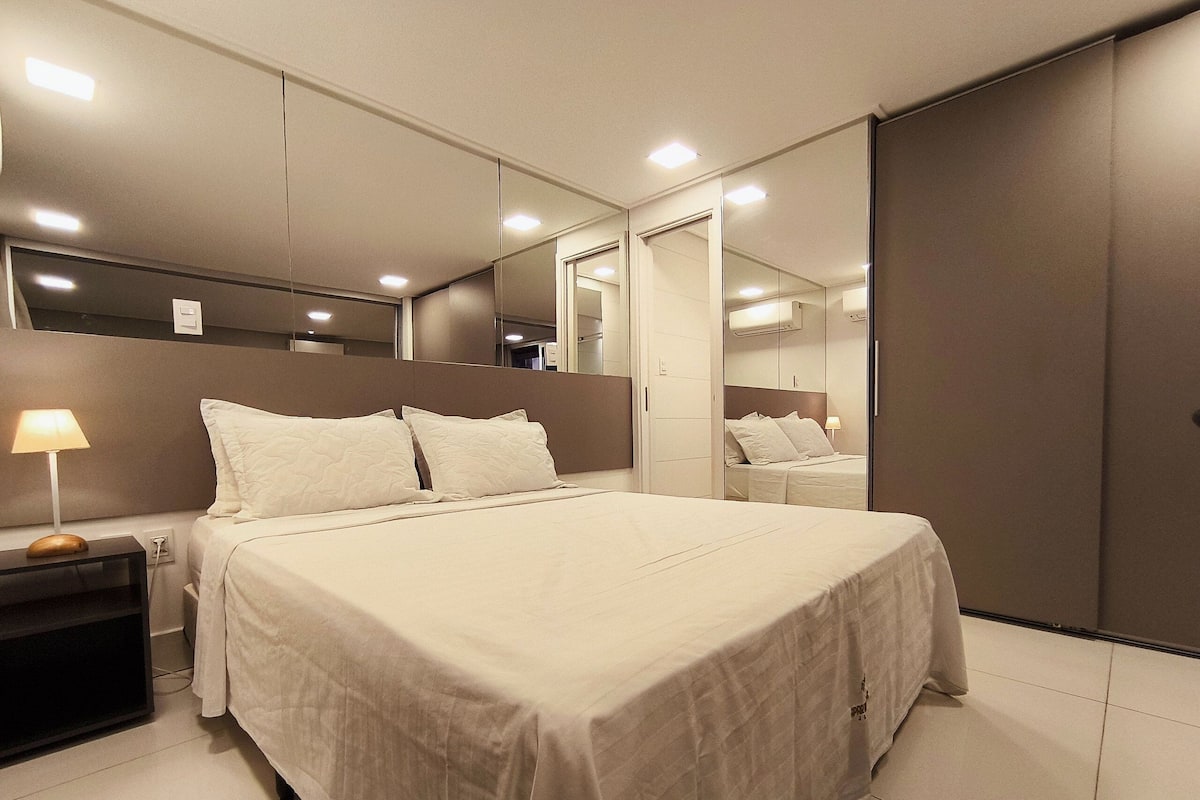 Apartamento empresarial | 1 quarto, Wi-Fi de cortesia, acesso para cadeiras de rodas