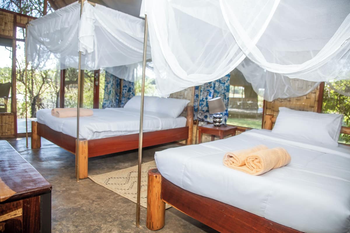 Luxury Tent | 2 bedrooms, Egyptian cotton sheets, premium bedding, down duvets