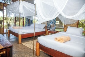 Luxury Tent | Egyptian cotton sheets, premium bedding, down duvets, pillow-top beds