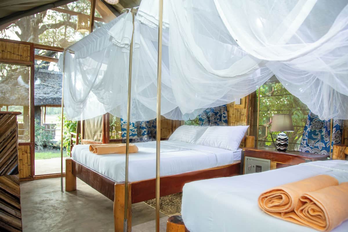 Luxury Tent | 2 bedrooms, Egyptian cotton sheets, premium bedding, down duvets