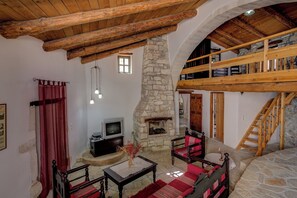 House, 2 Bedrooms, Smoking, Balcony | Living area - Dream 2 -traditional House With Pool To Share (Apokoronas)