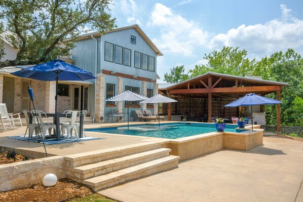 A heated pool