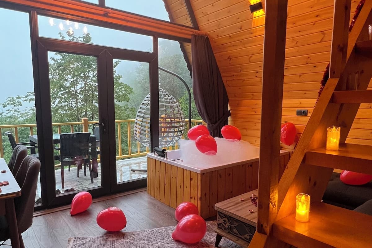 Bungalow Comfort, vista lago | Biancheria in cotone egiziano, biancheria da letto di alta qualità