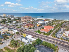 Aerial view - Newly Built Oceanview Apartment with Rooftop (Jacksonville Beach)