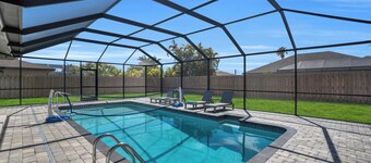 New listing - Villa Orchid 3bds/2 baths heated pool in Cape Coral