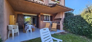 Outdoor dining - APARTMENT ORO 3 - WIFI- SWIMMING POOL AND TENNIS (FAVONE CONCA)