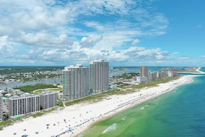 Accommodatie ligt op het strand