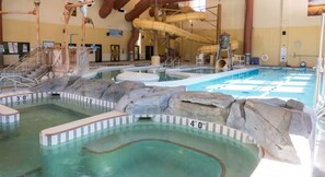 Indoor pool, a heated pool