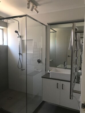 Towels, soap, shampoo