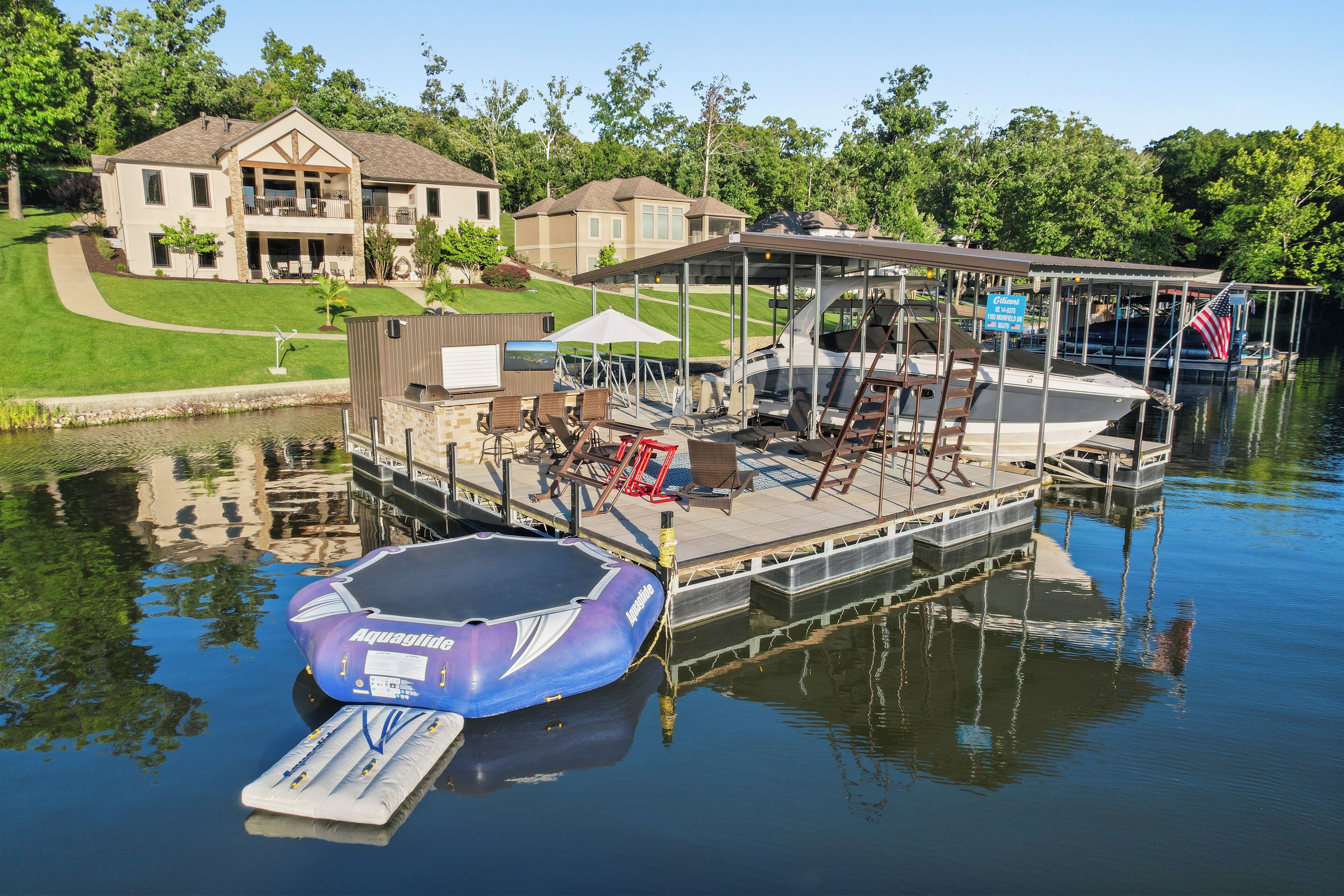 Experience Porto Cima Lake Life As Seen On TV! Oudoor Living, Boat Dock, & More!