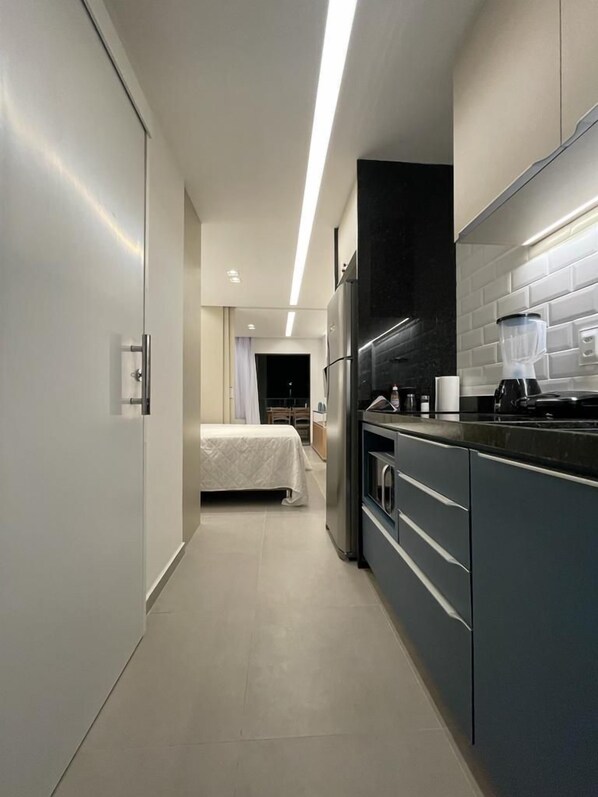 Studio – comfort, 1 queensize-seng med sovesofa, sjøutsikt | Eget kjøkken | Hurtigmikser