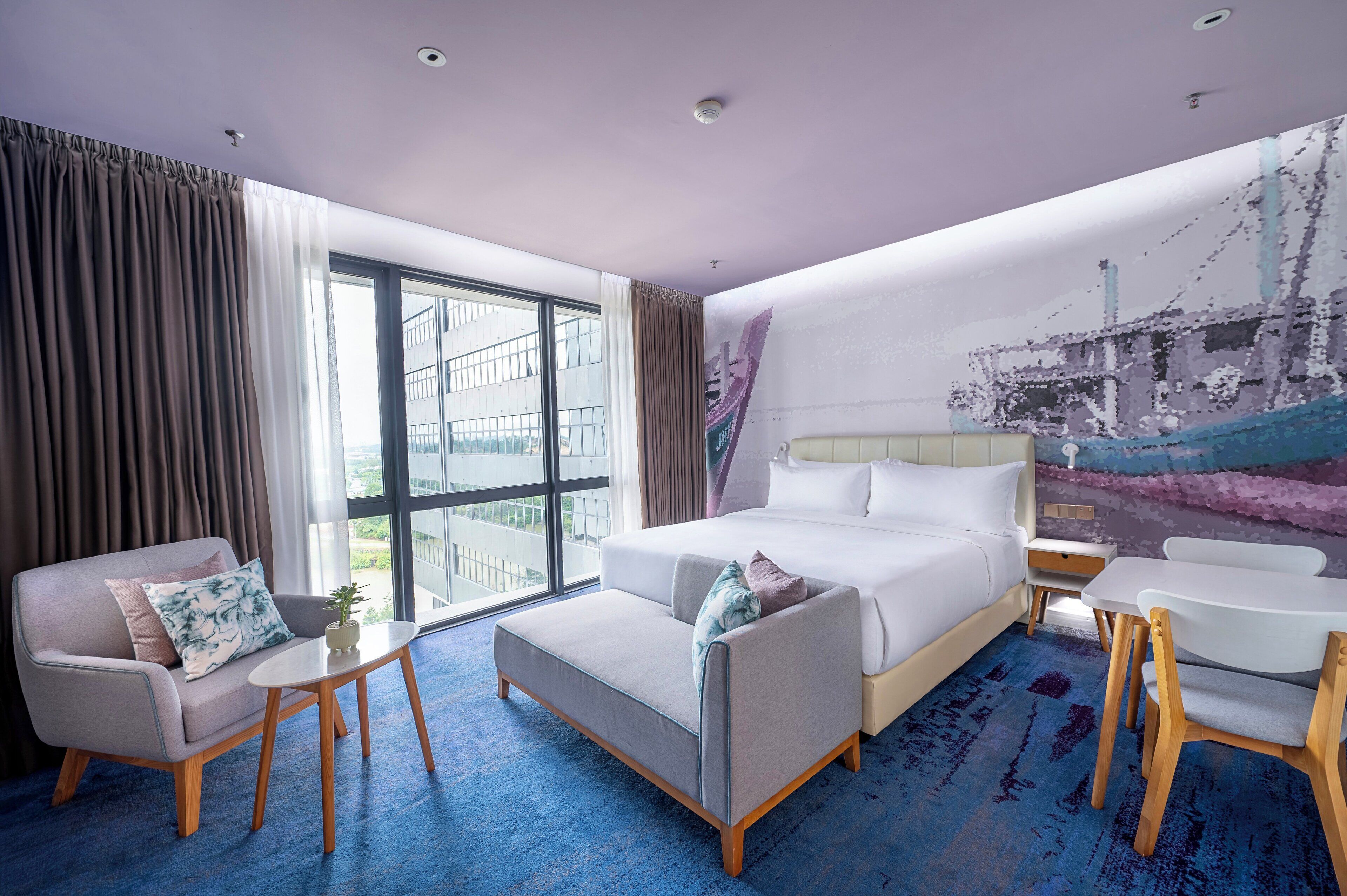 尊貴客房, 1 張特大雙人床 | 湖景