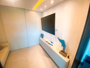 Monolocale comfort, vista mare | Area soggiorno
