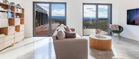 Smart TV y chimenea