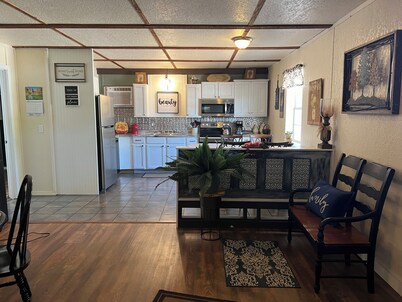 The picket fence 
Nana's  big dream
3 beds-2 bedrooms -privacy patio deck 