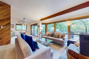 TV, fireplace, DVD player