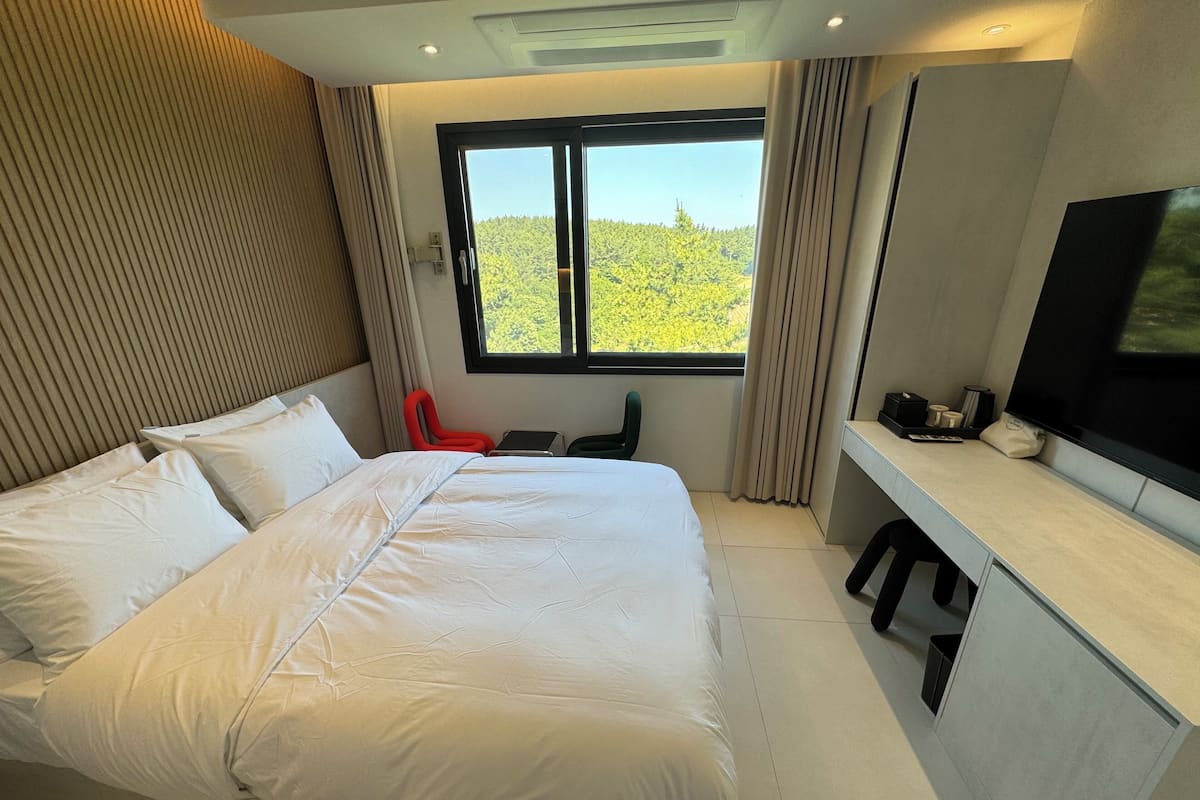 Chambre Double, vue montagne | Espace de travail pour ordinateur portable, Wi-Fi gratuit