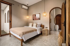 Deluxe Villa, 2 Bedrooms, Private Pool, Pool View | 2 bedrooms, premium bedding, in-room safe, desk - Villa Bayu by Alfred in Bali (Canggu)