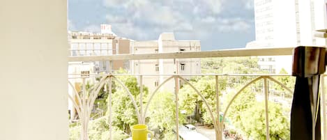 Uitzicht vanaf balkon