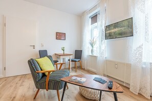Living area - Die Ferienwohnung "berthas Gröön Stuuv" in Garding für bis zu 2 Personen (Garding)