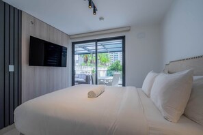 1 soveværelse, skrivebord, strygejern/strygebræt, Wi-Fi