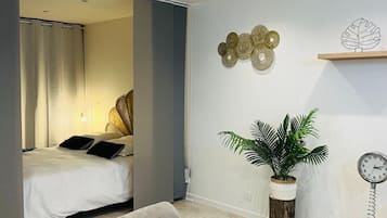 2 slaapkamers, een strijkplank/strijkijzer, reisbedje, gratis wifi