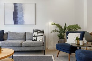 Apartment, 2 Bedrooms | Living area | 55-inch Smart TV with digital channels - Hobson Quay Apartments by Urban Rest (Auckland)