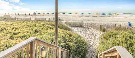 Una spiaggia nelle vicinanze