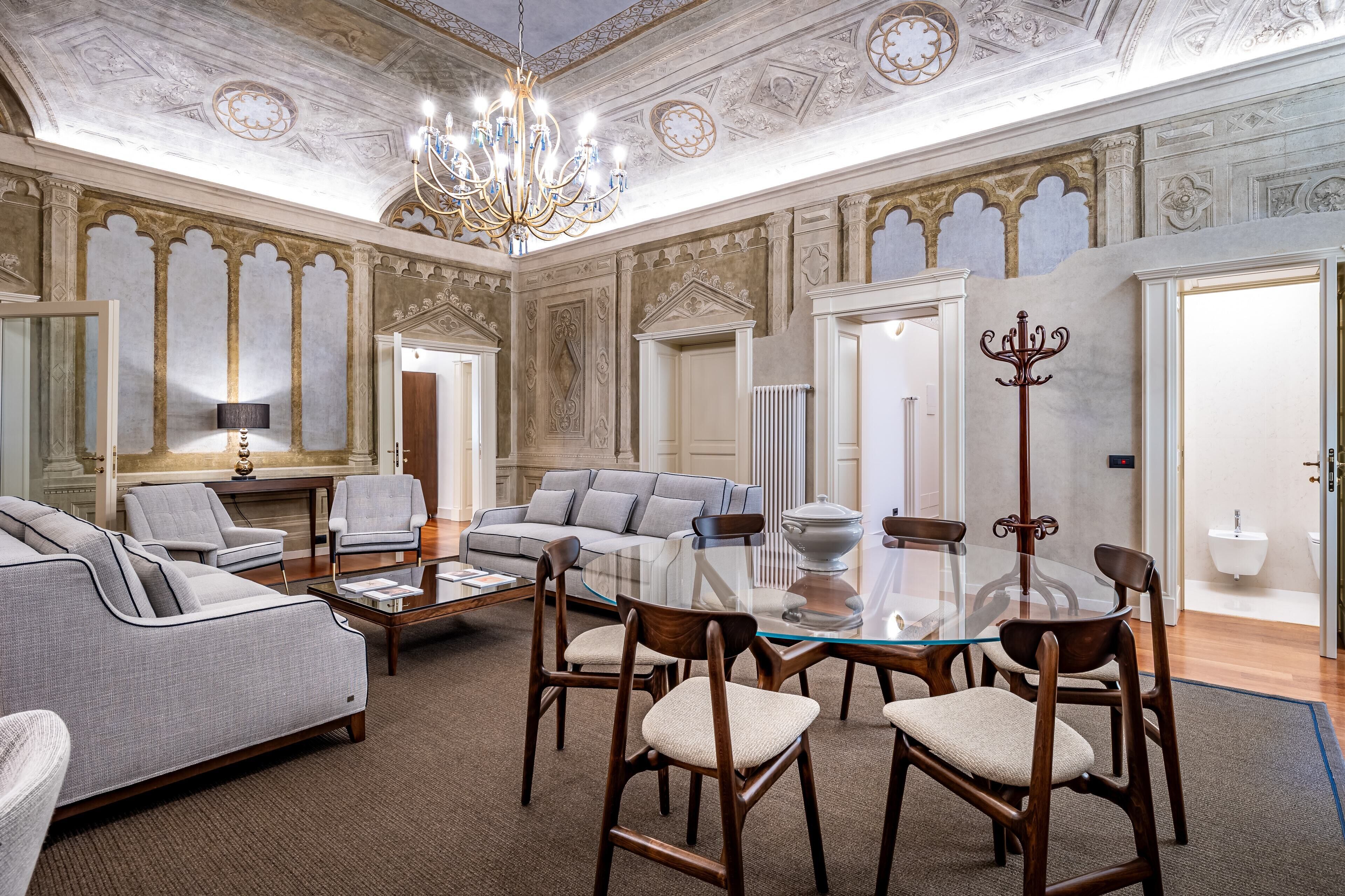 Apartment, Balkon, Stadtblick (Library) | Wohnbereich