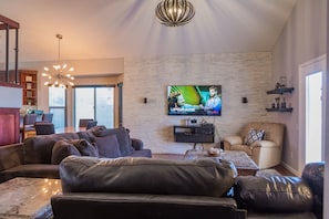 Fernseher, Stereoanlage, Arbeitsbereiche