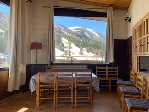 Dining - 3-Room Apt for 8, terrace & piste view, Pra-Loup (Pra-Loup)