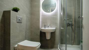 Hair dryer, soap, shampoo