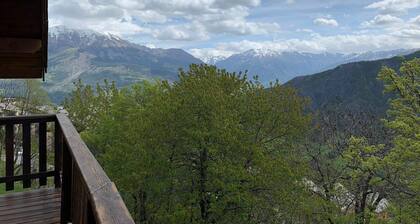 Chalet confortable 8 pers. avec jardin et balcon, WIFI