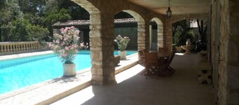 Grande Bastide Private swimming pool and tennis court