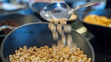 Free daily buffet breakfast