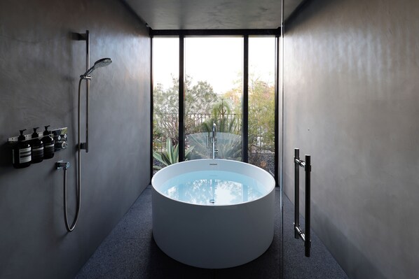 Luxury Room, 1 Bedroom, Non Smoking | Bathroom | Separate tub and shower, hair dryer, bathrobes, bidet - NOT A HOTEL HIROO (Tokyo)