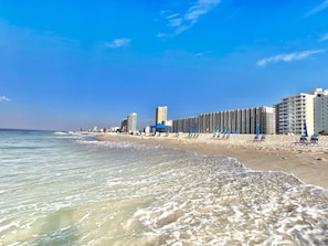 Aan het strand