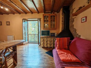 Living area - Studio with fireplace Cosmos 3 Vall de Boí (Caldes de Boi)