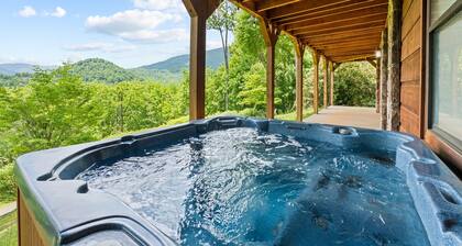 4 Bd 3 Ba Log Cabin, Private, Views, Close to Town, Game, Hot Tub, Firepit