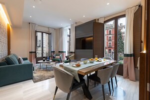 Exclusive Apartment, 2 Bedrooms | Living area | 46-inch flat-screen TV with digital channels