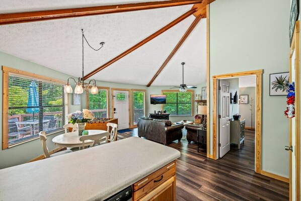 Interior - Getaway Chalet: 5 Mins to Gatlinburg* Hot Tub + Fireplace + Games (Gatlinburg)