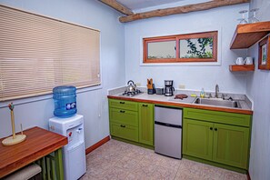Fridge, microwave, stovetop, coffee/tea maker - Bze Nature Nook – 2 Private 1BR Suites, Lagoonfront, Gated, 10 Min from Airport (Belize City)