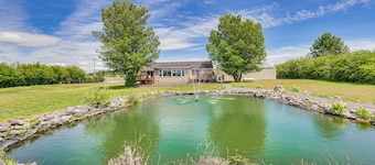 Serene Home w/ On-site Pond & Decks in Chiloquin!
