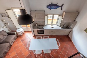 Lägenhet | Eget kök | Stort kylskåp, mikrovågsugn, ugn och spishäll