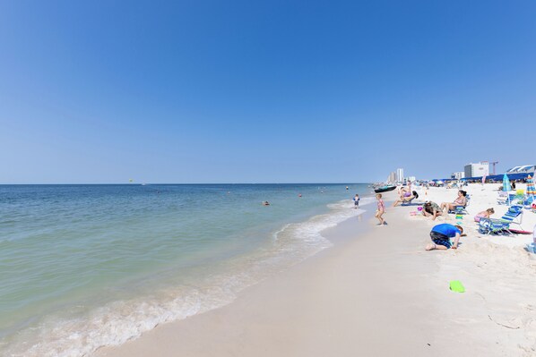 Na praia 