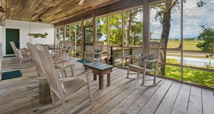 Eclectic Creek Front Retreat 8 Bedroom Home by Peace Vacations