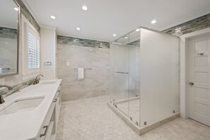 Condo, 4 Bedrooms | Bathroom | Towels - Memories Await, A Beautiful, Ocean View Villa Featuring A Wet Bar, Flat Screens And Wifi. 4 Bedroom Villa by Peace Vacations (Georgetown)